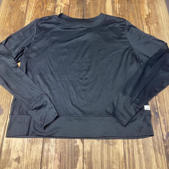 Vuori Black Long Sleeve Daydream Crew Activewear Top XXL - Picture 1 of 7